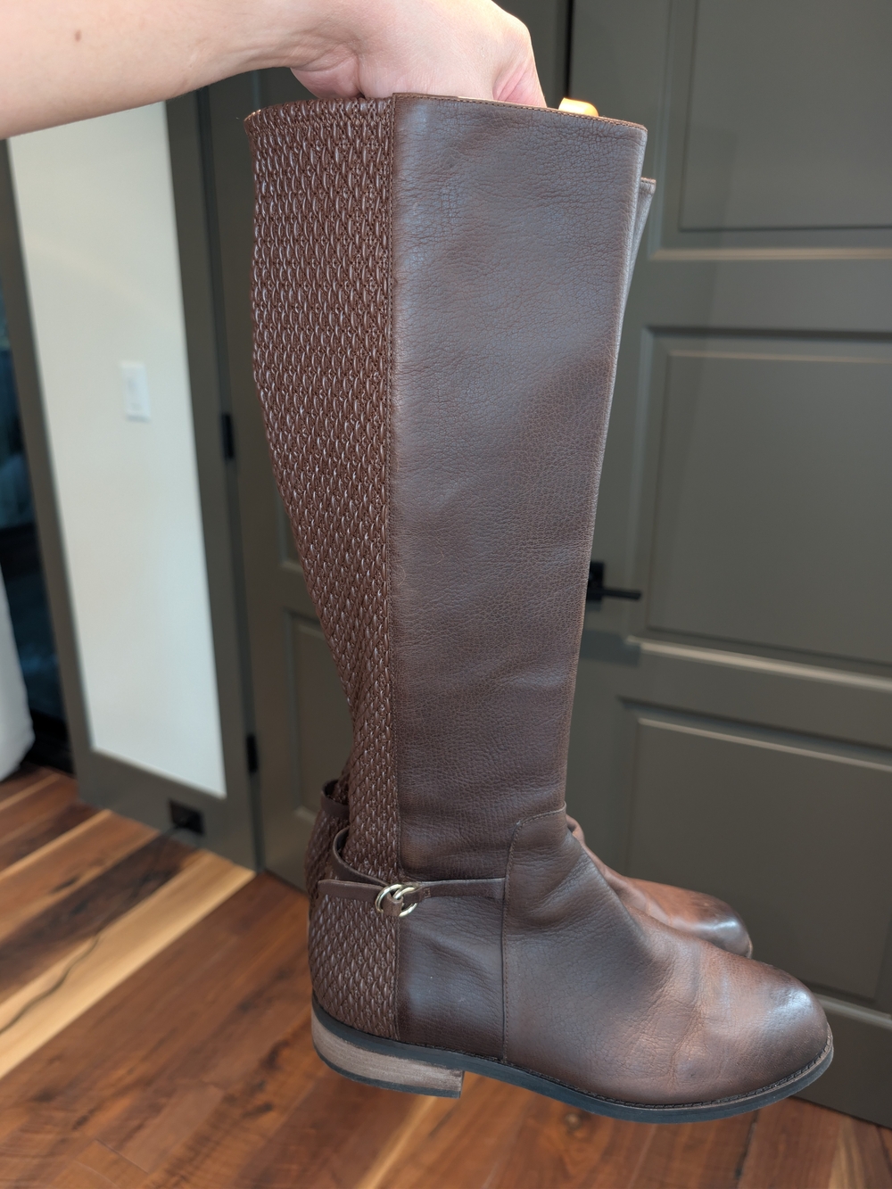 Cole Haan Women's Brown Over-the-Knee Leather Boots